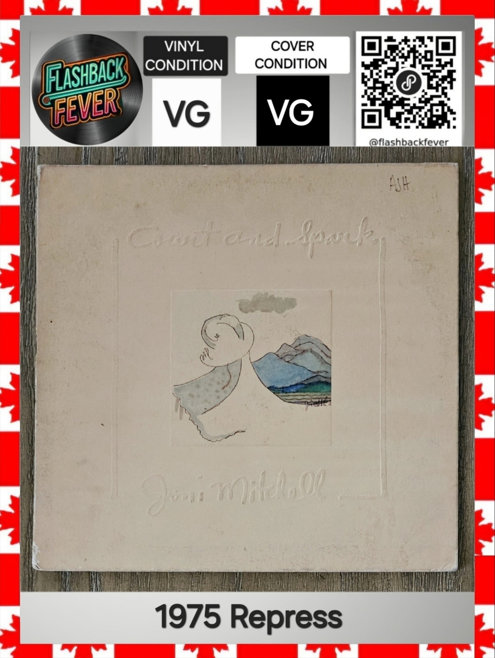 JONI MITCHELL•Court And Spark•US 1975 (#7E-1001) Specialty, Repress